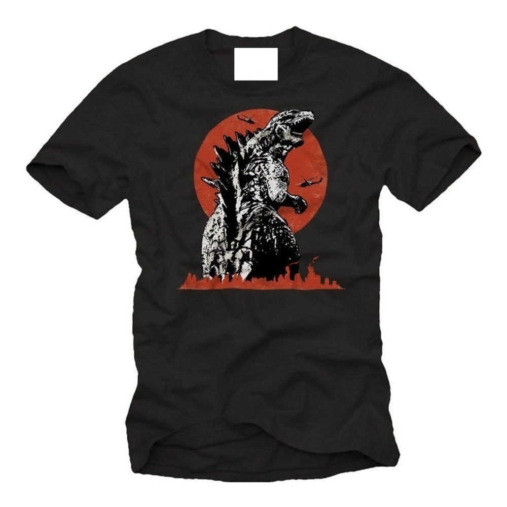 Makaya MensRetro Graphic T-Shirt -Tee Black